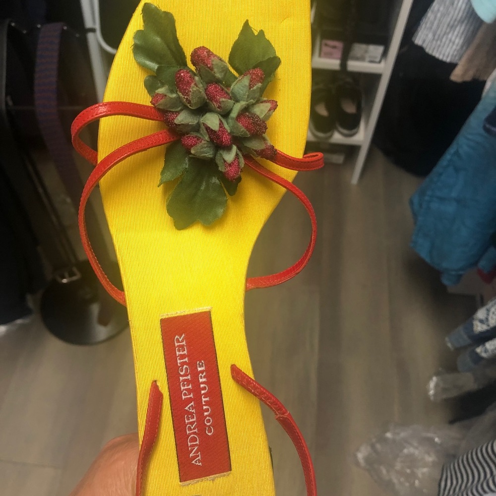 Andrea Pfeister couture ornate sandals - Picture 4 of 6